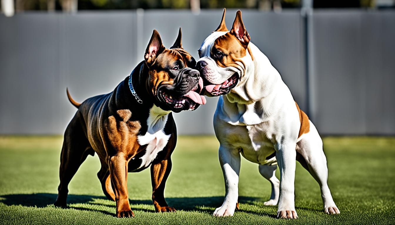 american bully vs exotic bully